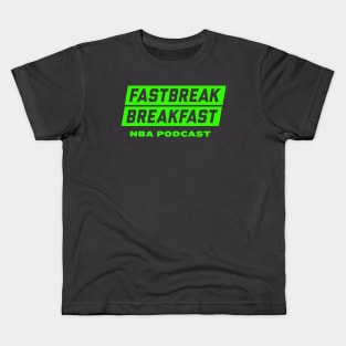 Fastbreak Breakfast Sign Alternate Logo Green Kids T-Shirt